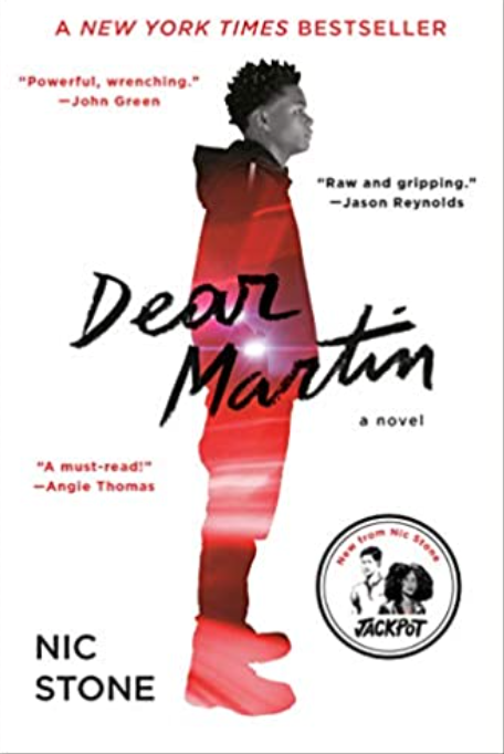 Dear Martin by Nic Stone discusses the challenges African Americans face, such as police brutality and systemic racism, while justifying the importance of people having a support system in the midst of a prejudiced society.