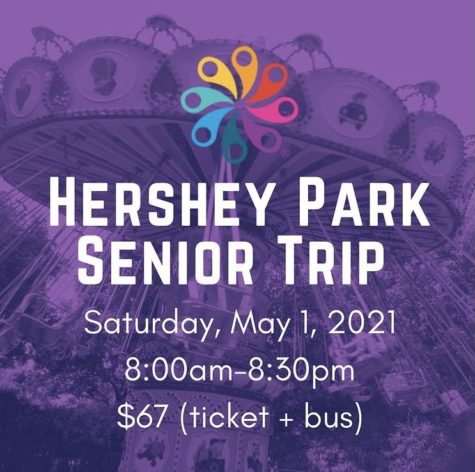 The EHS Class of 2021 Instagram sent out this post to Eastern seniors about the trip to Hershey Park.
