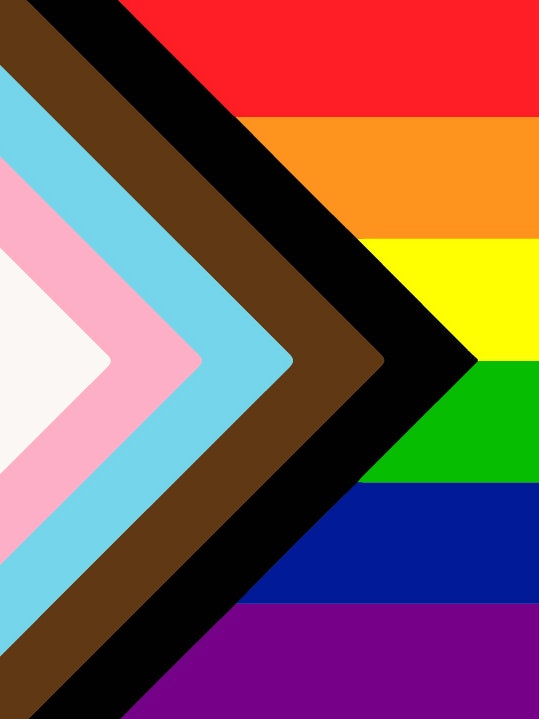The pride flag was redesigned in 2018 to include more members of the LGBTQ+ community