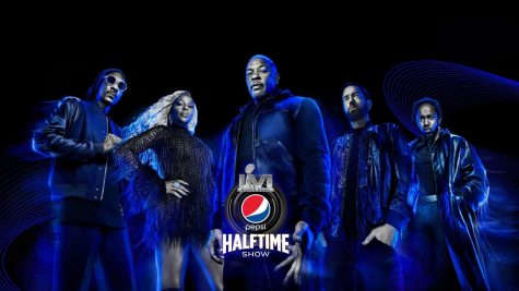 Superstars, (from left to right) Snoop Dogg, Mary J. Blige, Dr. Dre, Eminem, and Kendrick Lamar were headliners for Pepsi’s Halftime Show          (Source: NFL)
