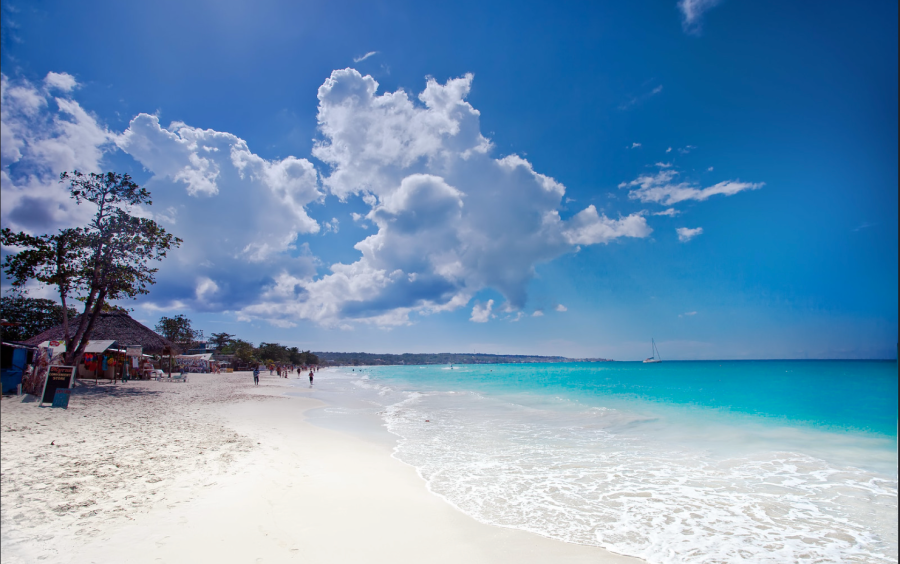 The Famous 7 Mile Beach, Jamaica, Negril, 7 Mile Beach. From the beautiful beaches with constant waves that crash upon the white sand to the rare exotic fish found in your oceans.