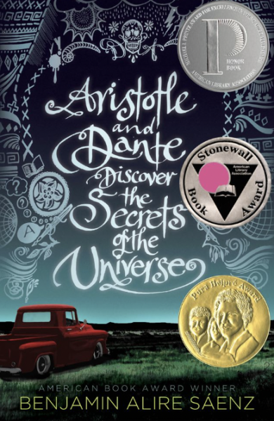 The novel, Aristotle and Dante Discover The Secrets of the Universe- in which the movie, Aristotle and Dante was based off of. Illustrated by Chloe Foglia and Sarah J. Coleman