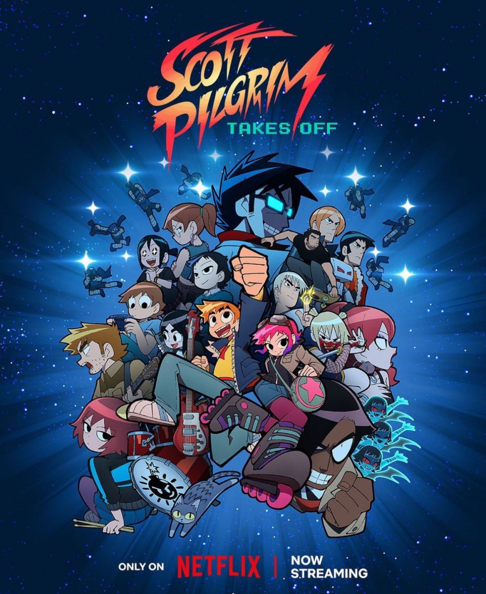 Poster for new anime Scott Pilgrim Takes Off
